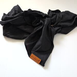 Wild Bird Black Linen 72"  Made in USA
